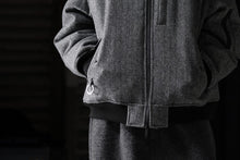 画像をギャラリービューアに読み込む, TARO HORIUCHI / th products 3D Collar MA-1 / herringbone tweed (gray)