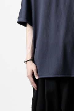 画像をギャラリービューアに読み込む, N/07 DOLMAN SHORT SLEEVE TEE / AQUASUITING THICK RIB (MIDNIGHT)