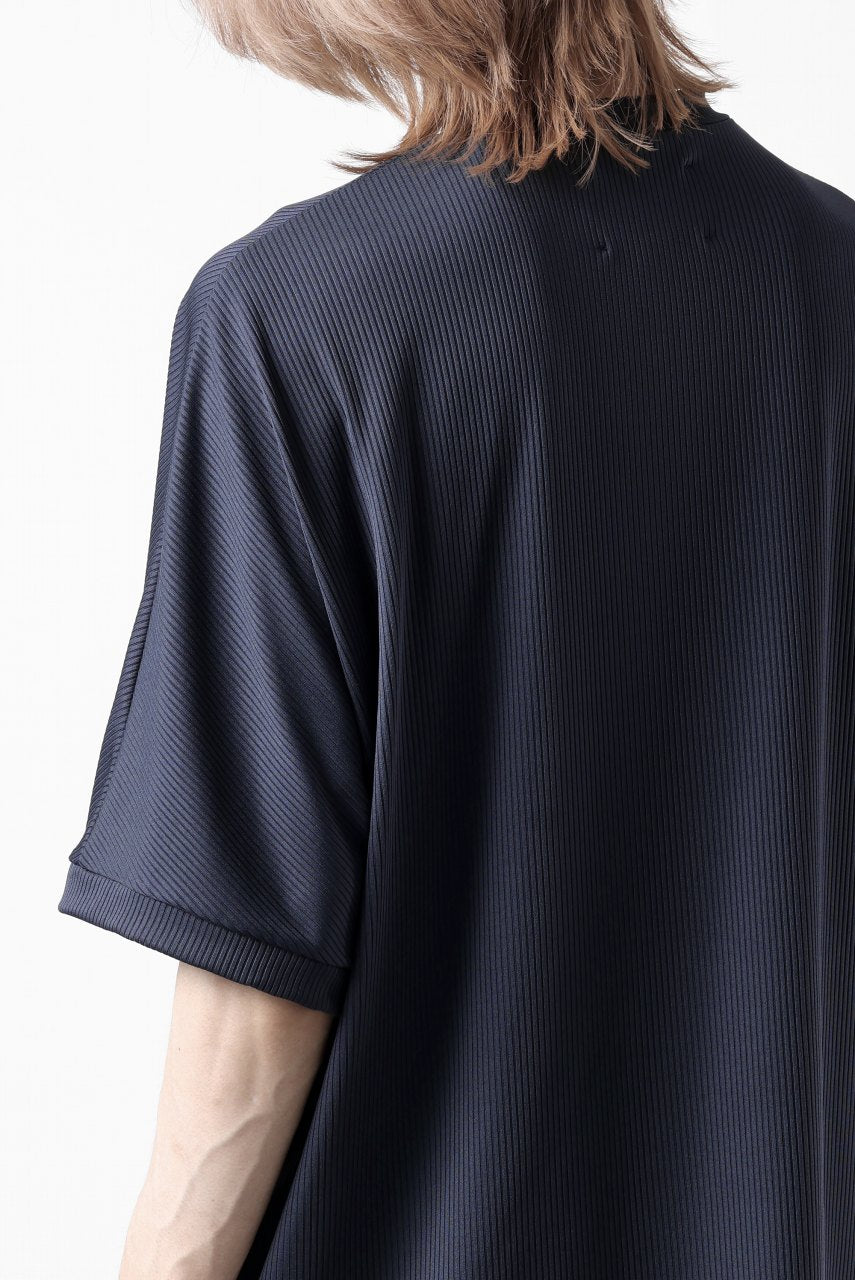 画像をギャラリービューアに読み込む, N/07 DOLMAN SHORT SLEEVE TEE / AQUASUITING THICK RIB (MIDNIGHT)