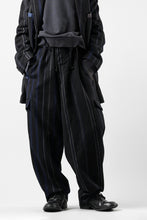 画像をギャラリービューアに読み込む, Y's for men 3B PEAKED LAPEL JACKET / WOOL SURGE STRIPE (BLACK)