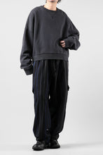 画像をギャラリービューアに読み込む, Y's for men STRIPED PATTERN PANTS / WOOL SURGE STRIPE (BLACK)