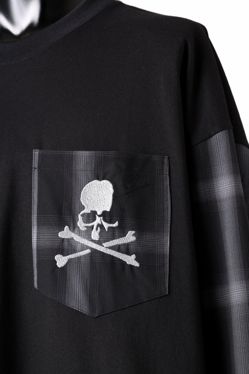 画像をギャラリービューアに読み込む, mastermind JAPAN COMBINED CHECK LS TOPS (BLACK x GRAY CHECK)