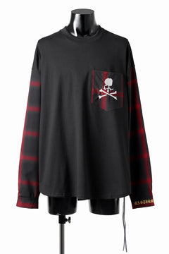 画像をギャラリービューアに読み込む, mastermind JAPAN COMBINED CHECK LS TOPS (BLACK x RED CHECK)