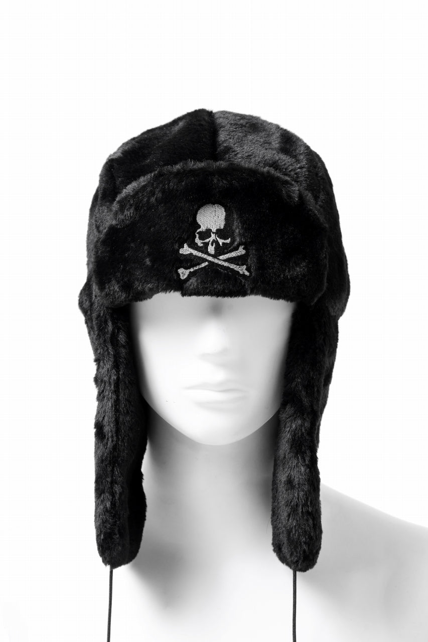Load image into Gallery viewer, mastermind JAPAN FAUX FUR FLYING CAP (BLACK)