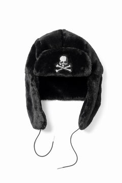 Load image into Gallery viewer, mastermind JAPAN FAUX FUR FLYING CAP (BLACK)