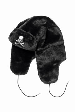 Load image into Gallery viewer, mastermind JAPAN FAUX FUR FLYING CAP (BLACK)