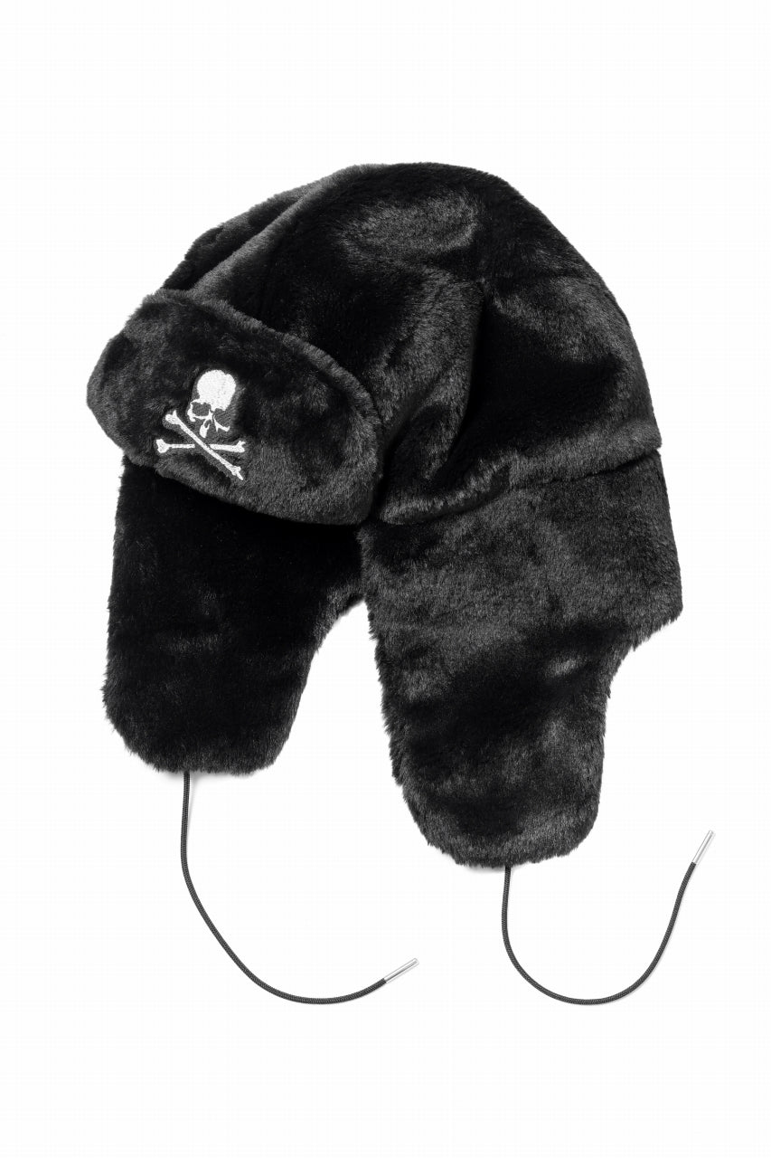Load image into Gallery viewer, mastermind JAPAN FAUX FUR FLYING CAP (BLACK)