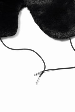 Load image into Gallery viewer, mastermind JAPAN FAUX FUR FLYING CAP (BLACK)