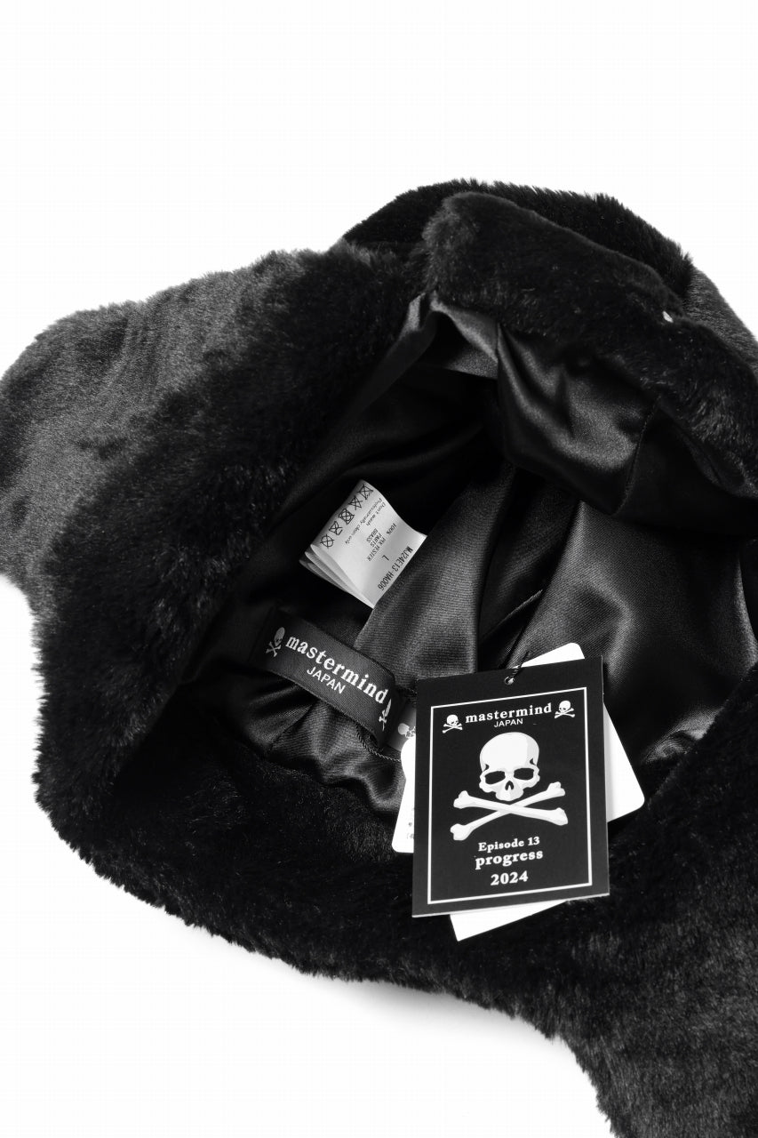 Load image into Gallery viewer, mastermind JAPAN FAUX FUR FLYING CAP (BLACK)