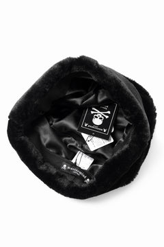 Load image into Gallery viewer, mastermind JAPAN FAUX FUR HAT (BLACK)