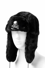 Load image into Gallery viewer, mastermind JAPAN FAUX FUR FLYING CAP (BLACK)