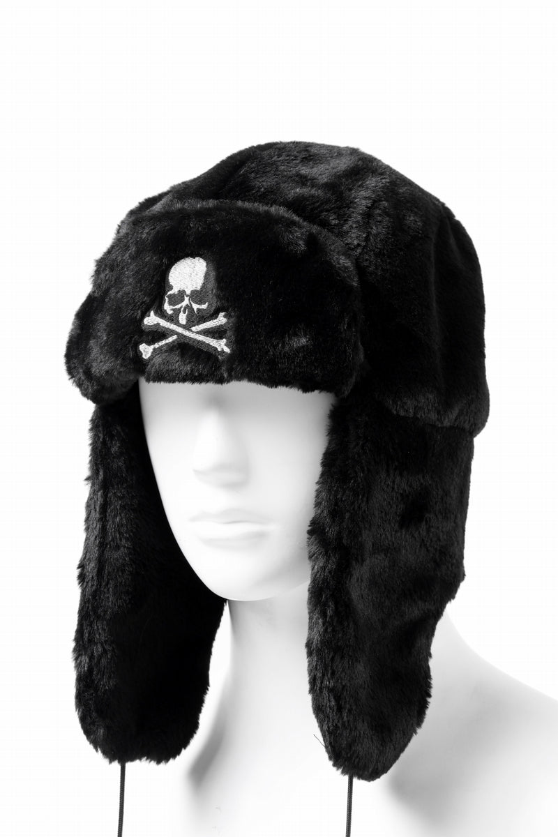 mastermind JAPAN FAUX FUR FLYING CAP (BLACK)