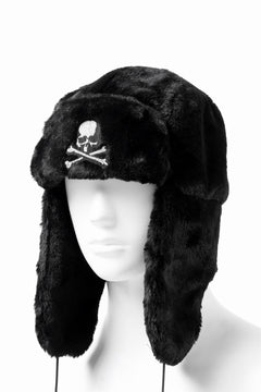 Load image into Gallery viewer, mastermind JAPAN FAUX FUR FLYING CAP (BLACK)