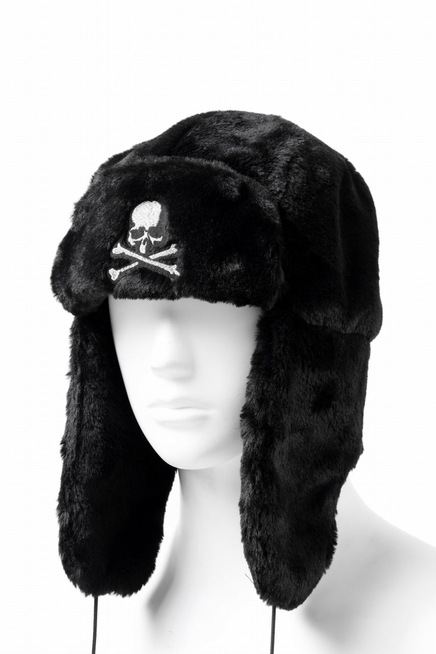 Load image into Gallery viewer, mastermind JAPAN FAUX FUR FLYING CAP (BLACK)