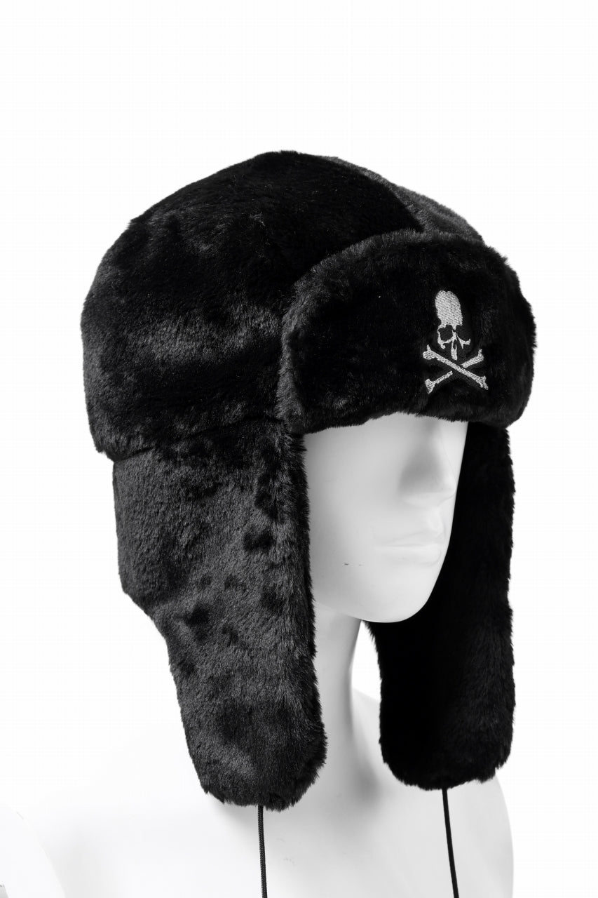 Load image into Gallery viewer, mastermind JAPAN FAUX FUR FLYING CAP (BLACK)