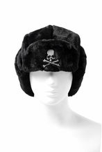 Load image into Gallery viewer, mastermind JAPAN FAUX FUR FLYING CAP (BLACK)