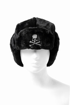 Load image into Gallery viewer, mastermind JAPAN FAUX FUR FLYING CAP (BLACK)