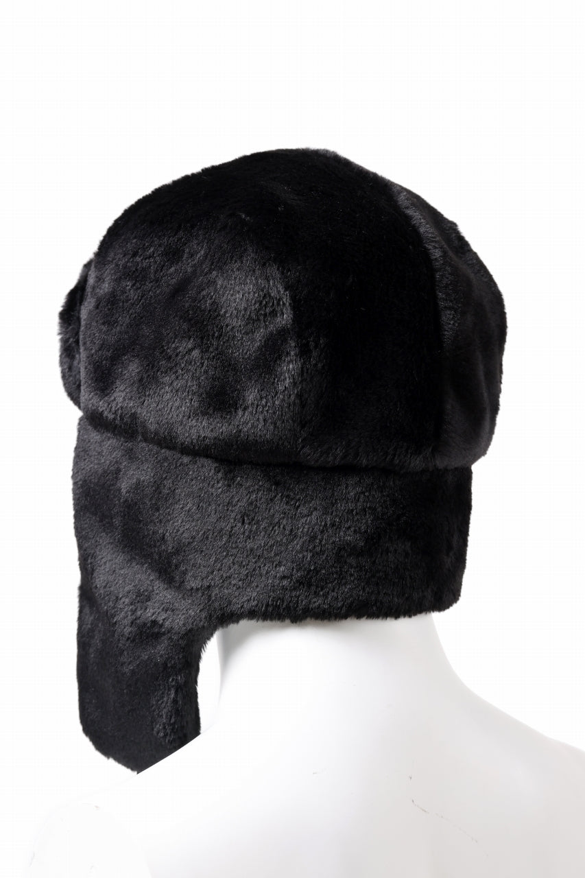 Load image into Gallery viewer, mastermind JAPAN FAUX FUR FLYING CAP (BLACK)