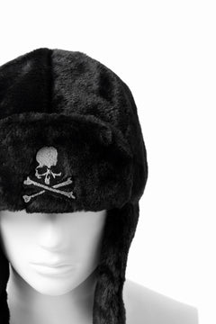 Load image into Gallery viewer, mastermind JAPAN FAUX FUR FLYING CAP (BLACK)