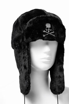 Load image into Gallery viewer, mastermind JAPAN FAUX FUR FLYING CAP (BLACK)