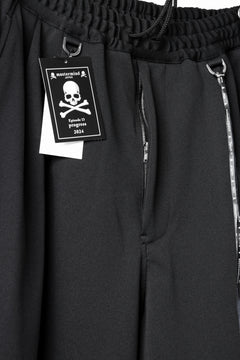 画像をギャラリービューアに読み込む, mastermind JAPAN WIDE FIT TROUSERS / HIGH END STRETCH JERSEY (BLACK)