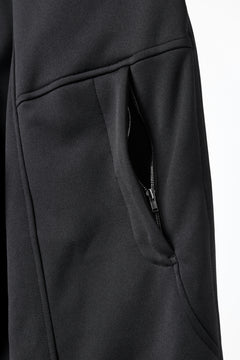 画像をギャラリービューアに読み込む, mastermind JAPAN WIDE FIT TROUSERS / HIGH END STRETCH JERSEY (BLACK)