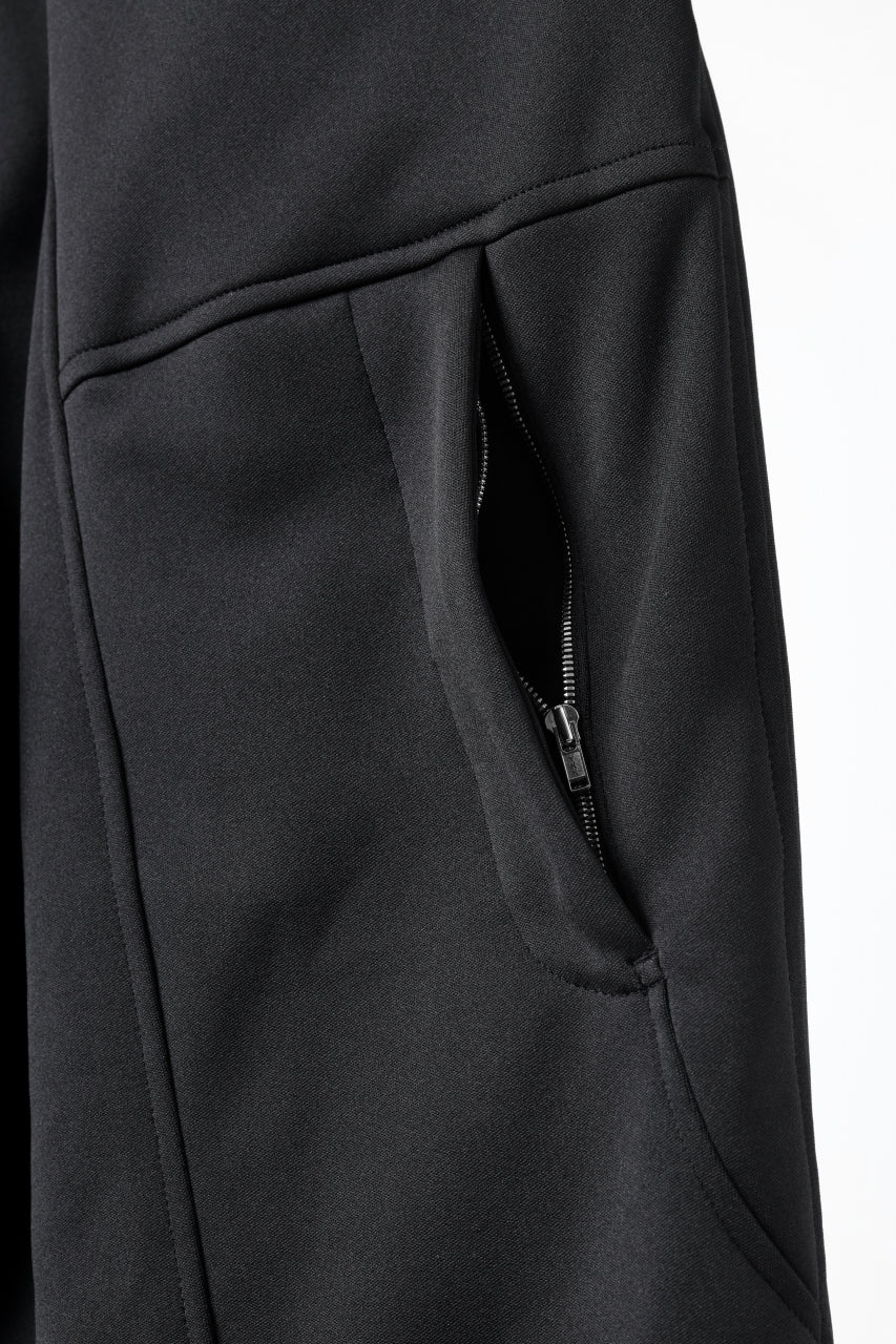 画像をギャラリービューアに読み込む, mastermind JAPAN WIDE FIT TROUSERS / HIGH END STRETCH JERSEY (BLACK)