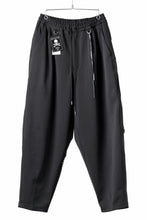 画像をギャラリービューアに読み込む, mastermind JAPAN WIDE FIT TROUSERS / HIGH END STRETCH JERSEY (BLACK)