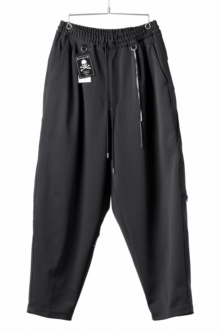 画像をギャラリービューアに読み込む, mastermind JAPAN WIDE FIT TROUSERS / HIGH END STRETCH JERSEY (BLACK)