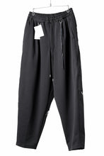 画像をギャラリービューアに読み込む, mastermind JAPAN WIDE FIT TROUSERS / HIGH END STRETCH JERSEY (BLACK)