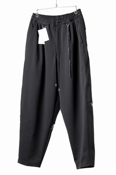 画像をギャラリービューアに読み込む, mastermind JAPAN WIDE FIT TROUSERS / HIGH END STRETCH JERSEY (BLACK)
