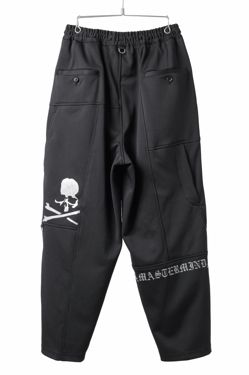 画像をギャラリービューアに読み込む, mastermind JAPAN WIDE FIT TROUSERS / HIGH END STRETCH JERSEY (BLACK)