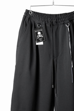 画像をギャラリービューアに読み込む, mastermind JAPAN WIDE FIT TROUSERS / HIGH END STRETCH JERSEY (BLACK)