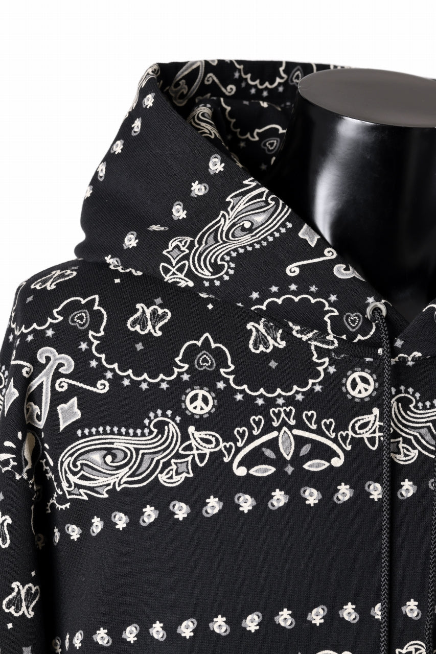Load image into Gallery viewer, mastermind JAPAN BANDANA HOODIE / REGULAR FIT (BLACK BASE)