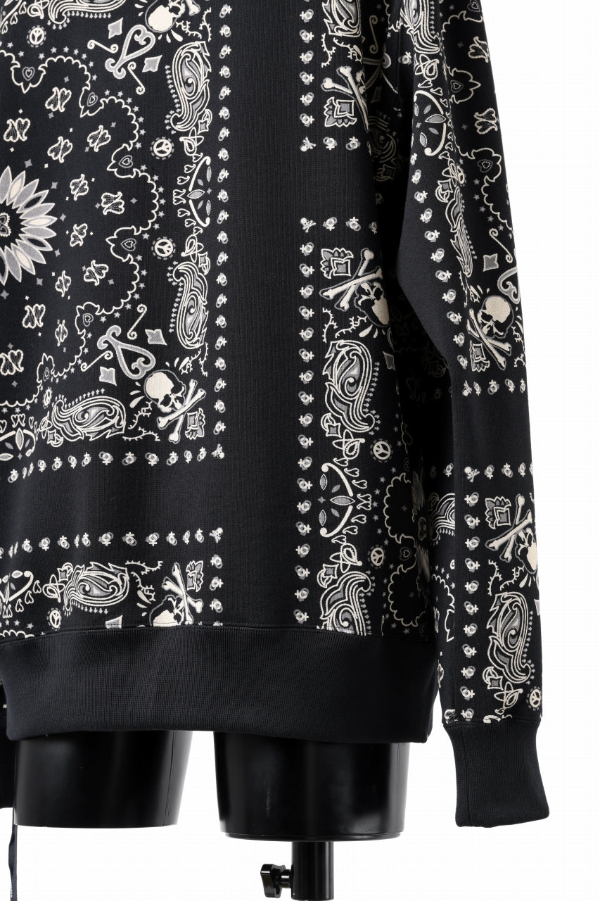 Load image into Gallery viewer, mastermind JAPAN BANDANA HOODIE / REGULAR FIT (BLACK BASE)