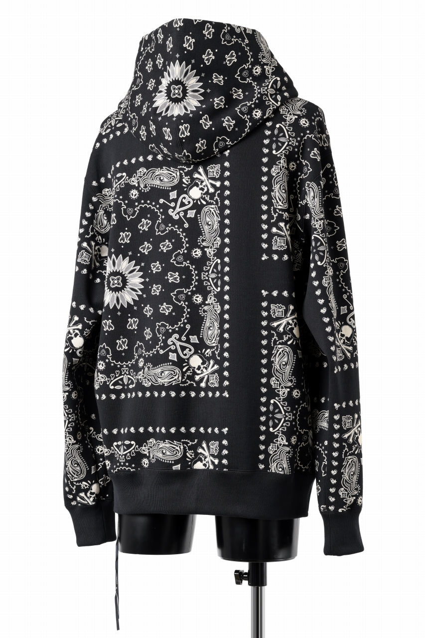 Load image into Gallery viewer, mastermind JAPAN BANDANA HOODIE / REGULAR FIT (BLACK BASE)