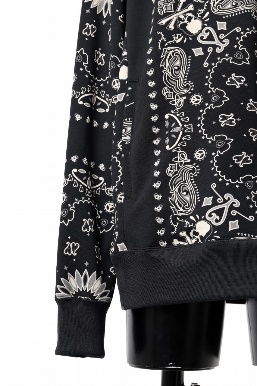 画像をギャラリービューアに読み込む, mastermind JAPAN BANDANA SWEATSHIRT / REGULAR FIT (BLACK BASE)