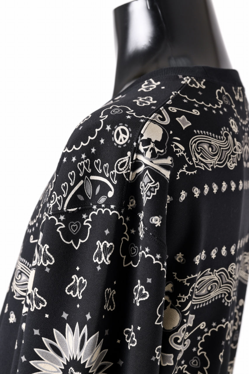 画像をギャラリービューアに読み込む, mastermind JAPAN BANDANA SWEATSHIRT / REGULAR FIT (BLACK BASE)