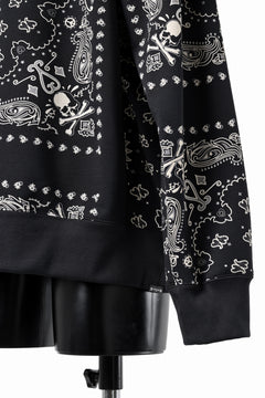 画像をギャラリービューアに読み込む, mastermind JAPAN BANDANA SWEATSHIRT / REGULAR FIT (BLACK BASE)