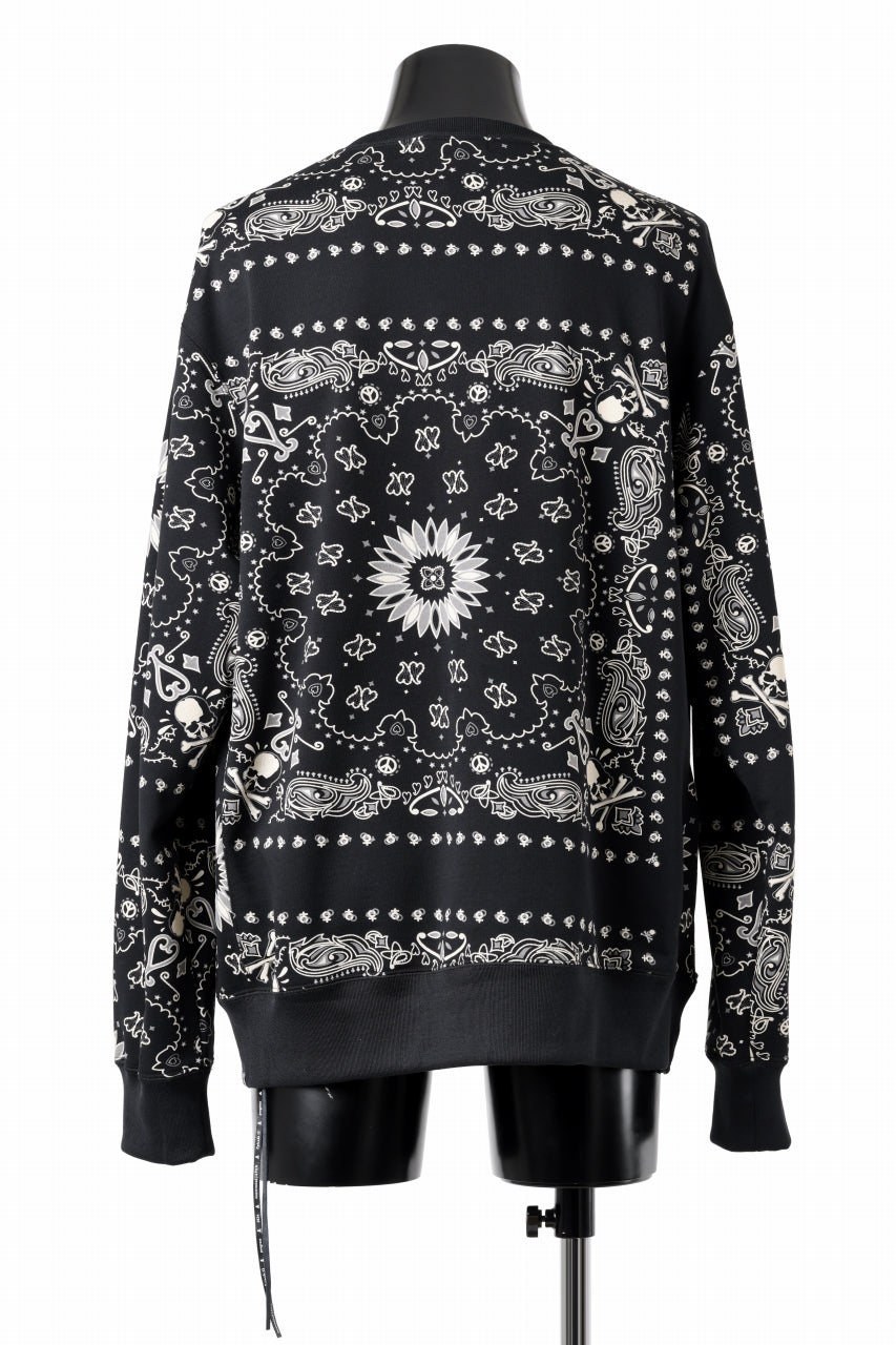 画像をギャラリービューアに読み込む, mastermind JAPAN BANDANA SWEATSHIRT / REGULAR FIT (BLACK BASE)