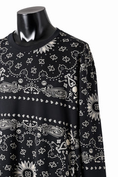 画像をギャラリービューアに読み込む, mastermind JAPAN BANDANA SWEATSHIRT / REGULAR FIT (BLACK BASE)