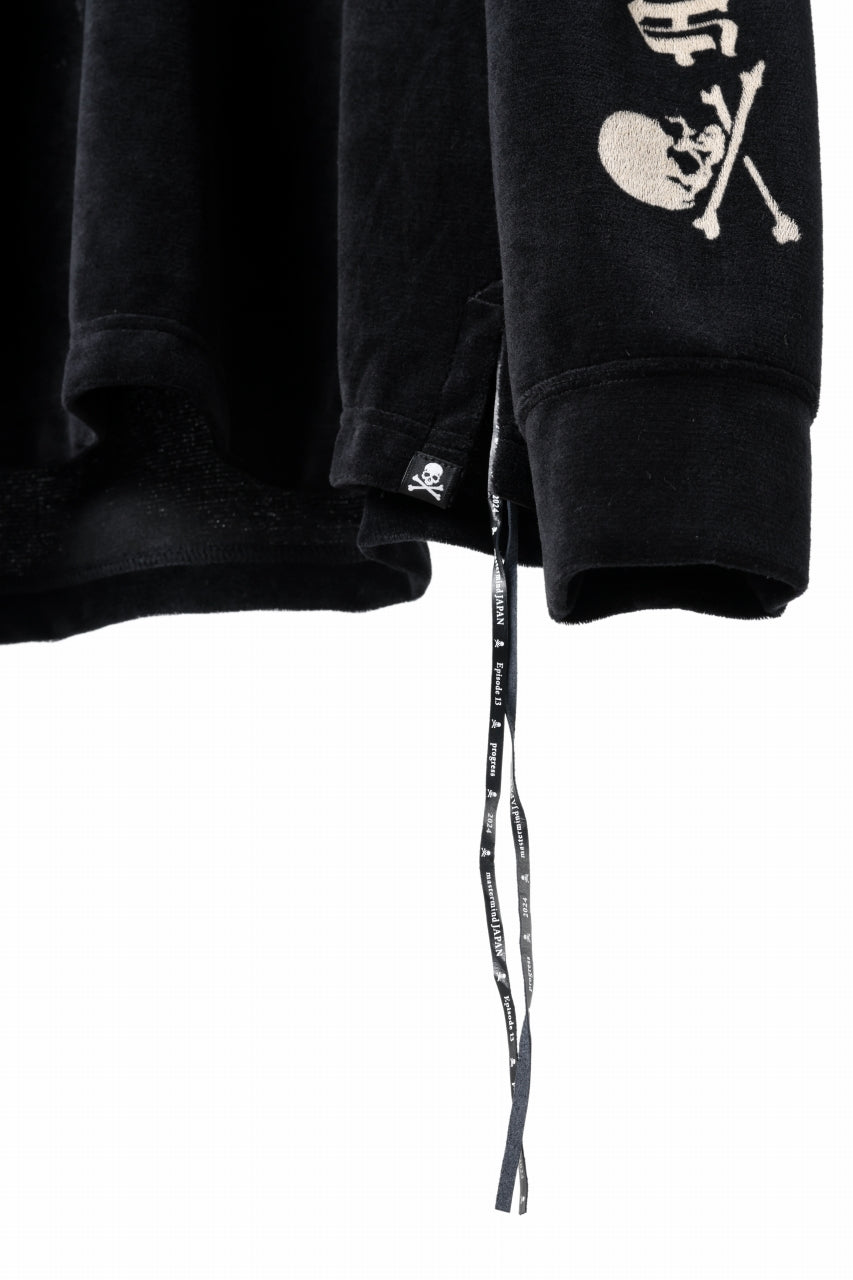 画像をギャラリービューアに読み込む, mastermind JAPAN VELOUR LS TEE / REGULAR FIT (BLACK)