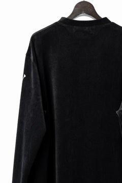 画像をギャラリービューアに読み込む, mastermind JAPAN VELOUR LS TEE / REGULAR FIT (BLACK)