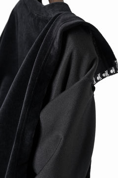 画像をギャラリービューアに読み込む, mastermind JAPAN VELOUR LS TEE / REGULAR FIT (BLACK)