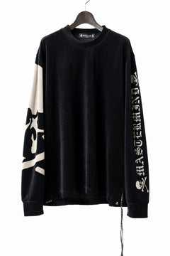 画像をギャラリービューアに読み込む, mastermind JAPAN VELOUR LS TEE / REGULAR FIT (BLACK)