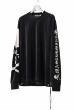 画像をギャラリービューアに読み込む, mastermind JAPAN VELOUR LS TEE / REGULAR FIT (BLACK)