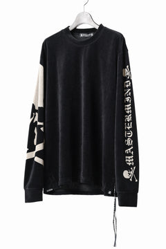 画像をギャラリービューアに読み込む, mastermind JAPAN VELOUR LS TEE / REGULAR FIT (BLACK)