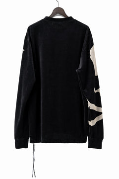 画像をギャラリービューアに読み込む, mastermind JAPAN VELOUR LS TEE / REGULAR FIT (BLACK)