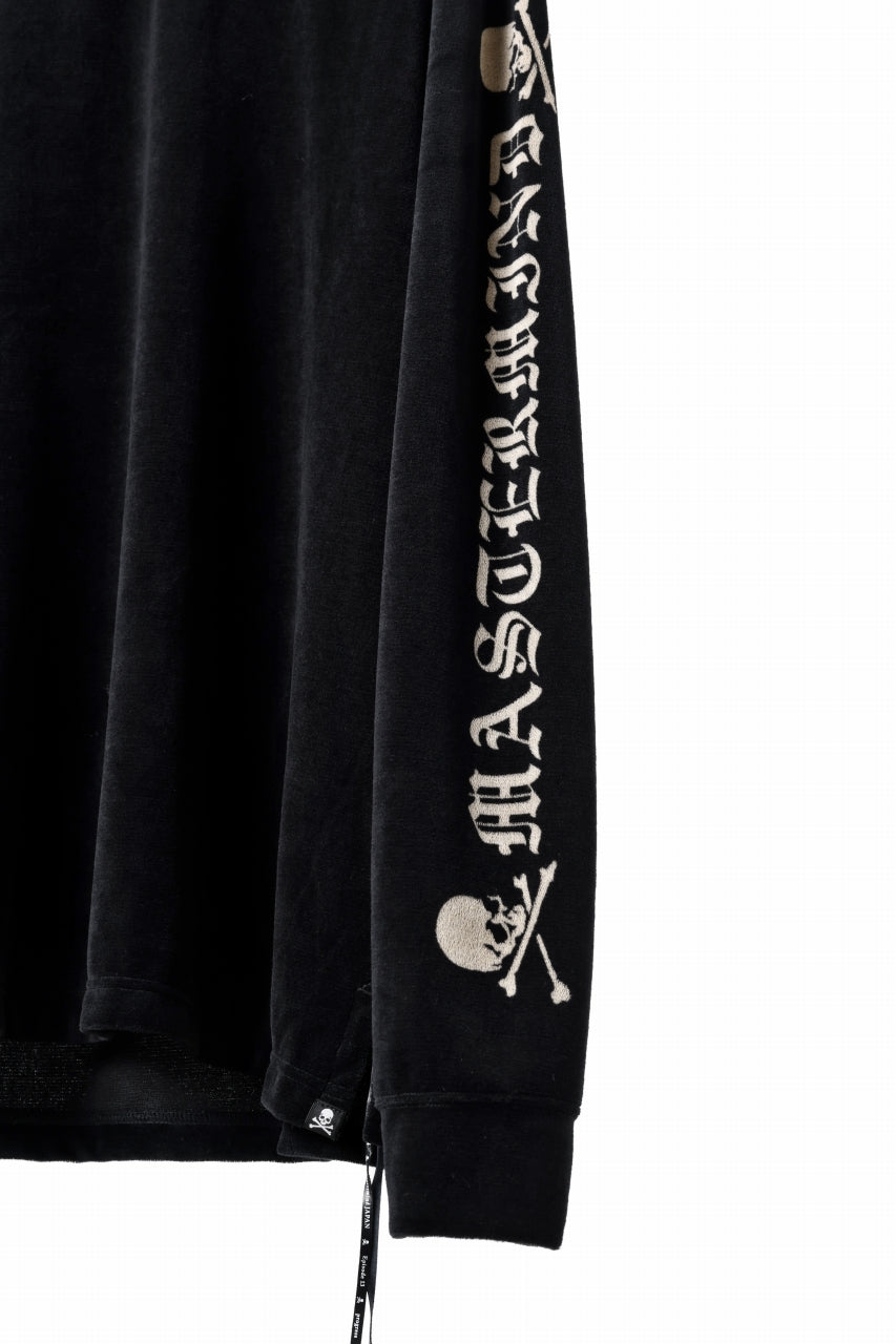 画像をギャラリービューアに読み込む, mastermind JAPAN VELOUR LS TEE / REGULAR FIT (BLACK)