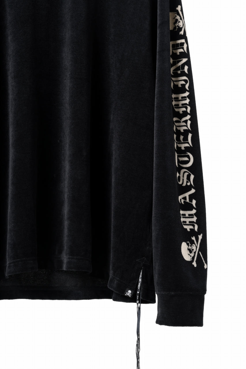 画像をギャラリービューアに読み込む, mastermind JAPAN VELOUR LS TEE / REGULAR FIT (BLACK)